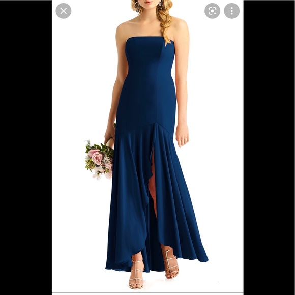 After Six Dresses & Skirts - Classic Brand New After Six Navy Strapless Dress beautiful sexy bottom